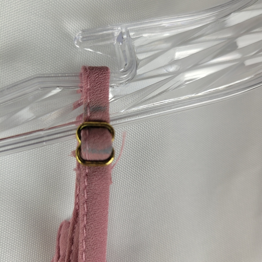 Ruffled V-Neck Mini Dress in Mauve Pink - Picture 14 of 16